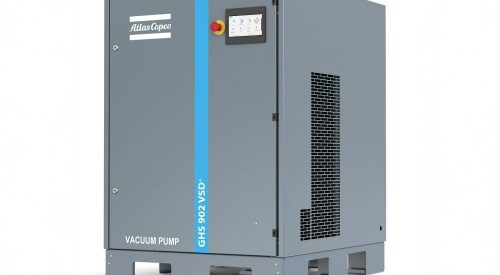 Oil‑sealed screw pump used for high‑speed vacuum in food packing and cooling applications