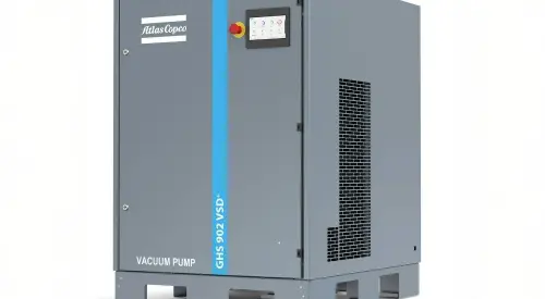 Oil‑sealed screw pump used for high‑speed vacuum in food packing and cooling applications