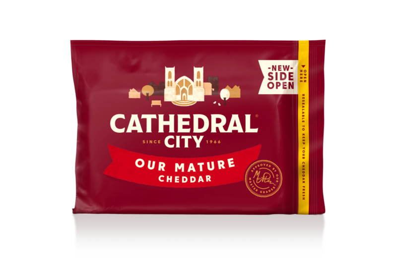 Cathedral City introduces side opening, resealable packs
