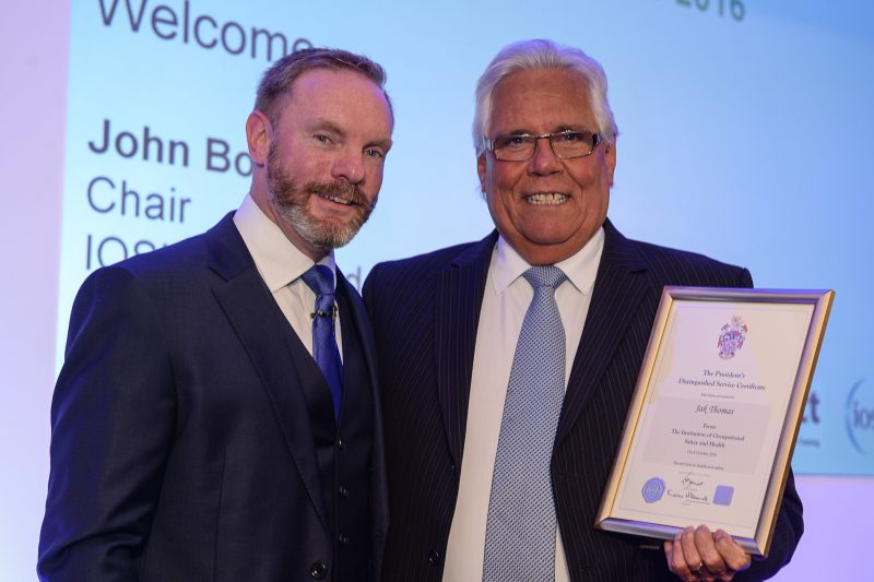 Industry stalwart honoured for services to health and safety
