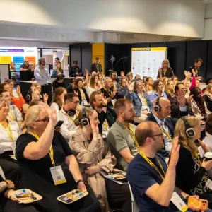 Food Matters Live audience and exhibitors at Olympia during the 2026 London edition.
