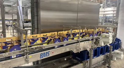 EOL Group dry end technology installed at brewery to improve packaging efficiency.