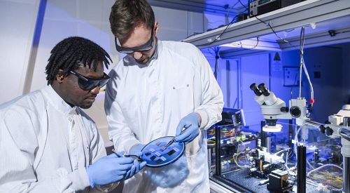 Quantum sensing equipment used in QSPEC project to detect food fraud with entangled photons