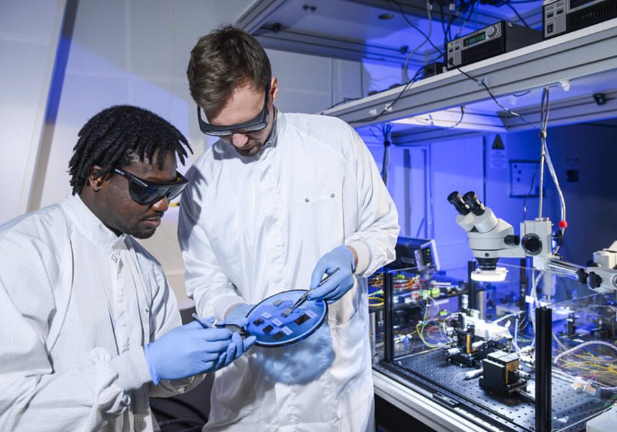 Quantum sensing equipment used in QSPEC project to detect food fraud with entangled photons