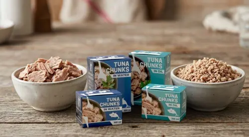 Carton‑packaged shelf‑stable tuna launched by Jealsa and Tetra Pak as a lower‑carbon alternative to cans