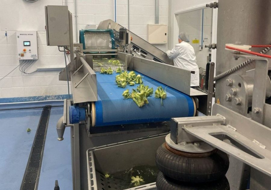 UPP’s automated harvest‑to‑ingredient facility at the UK Agri‑Tech Centre, showing stainless‑steel processing lines used to convert brassica biomass into clean‑label protein and fibre ingredients.