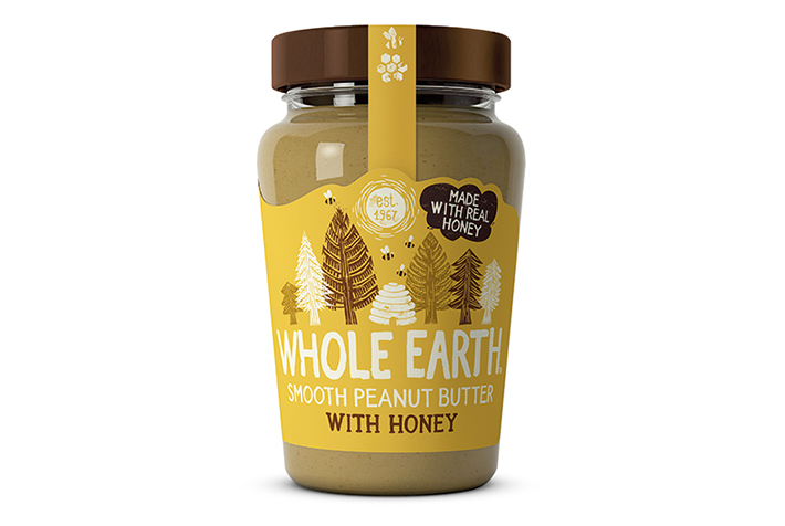 Whole Earth launches honey peanut butter