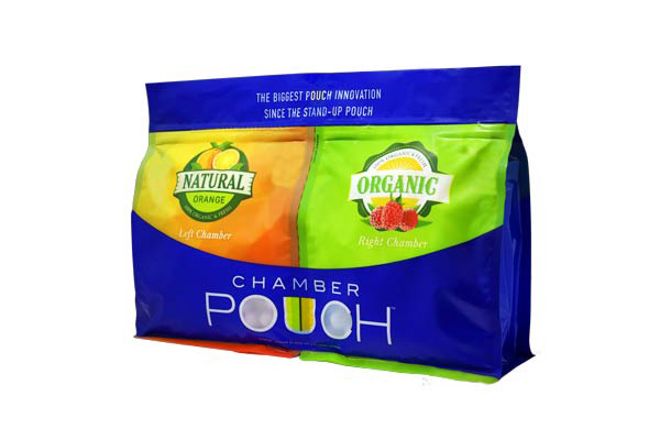 New dual-chamber stand-up pouch from Chamber Pouch