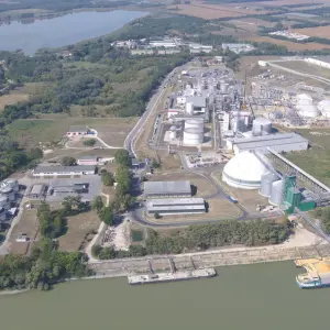 Aerial view of the expanding ClonBio Foods ingredient production campus in Dunaföldvár, Hungary, scheduled to open in 2027