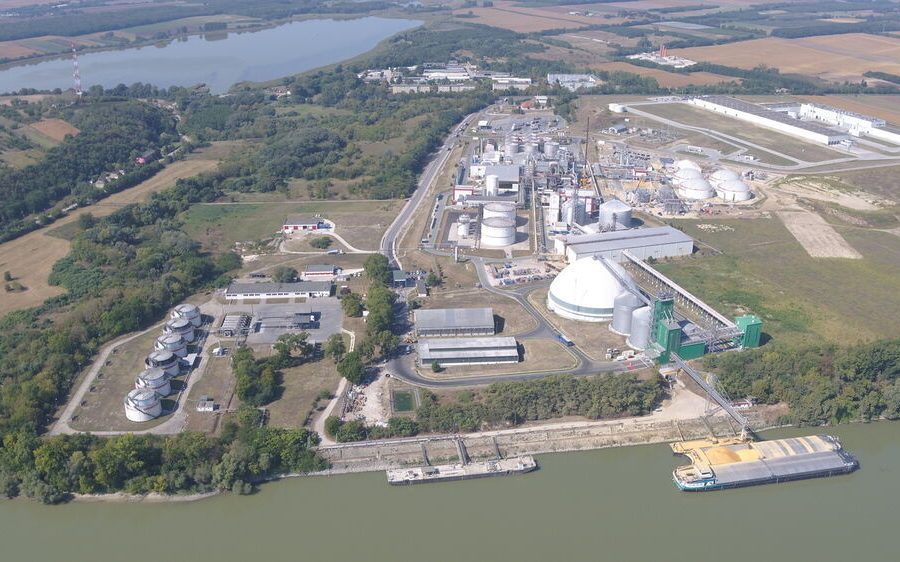 Aerial view of the expanding ClonBio Foods ingredient production campus in Dunaföldvár, Hungary, scheduled to open in 2027