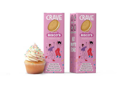 Crave introduces free-from twist on the dunkable cookie sandwich biscuit