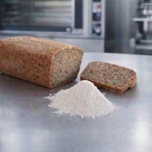Gluten‑free bread loaf showing improved structure from fermented binder.