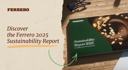 Ferrero Farming Values sustainability framework is part of responsible ingredient sourcing