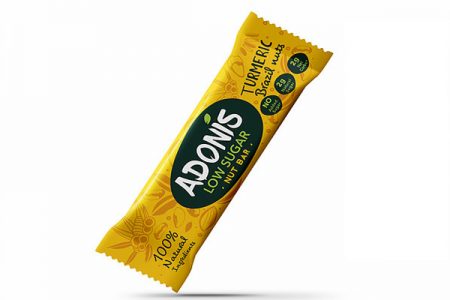Adonis’ Turmeric Nut Bar storms the snacks aisle