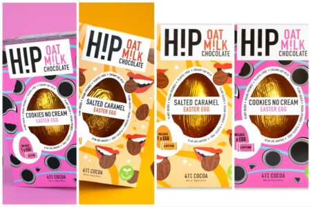 Easter 2024: H!P Chocolate tempts consumers with 50% larger egg and oat milk chocolate buttons