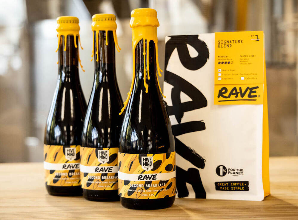 Hive Mind & Rave Coffee unite for Second Breakfast Coffee Honey Stout ...