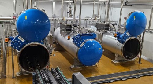 Holmach, Lagarde and Jorgensen sustainable processing and robotics installed on Mr Kipling steam pudding line