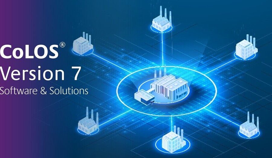 Markem‑Imaje CoLOS Version 7 software interface showing multi‑site coding management and secure industrial operations