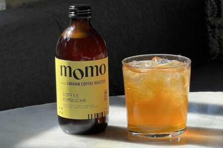 Momo Kombucha refreshes brand and collaborates with Caravan Coffee Roasters