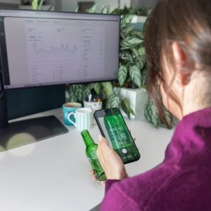 GS1‑compliant QR code printed at production‑line speed on flexible packaging using Polytag and DataLase technology
