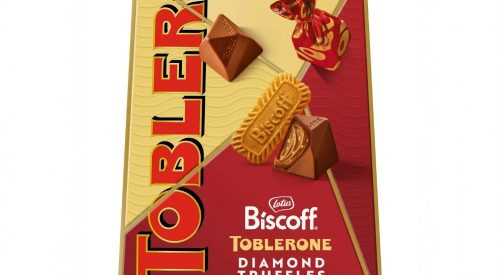 Toblerone Biscoff Diamond Truffles packaging