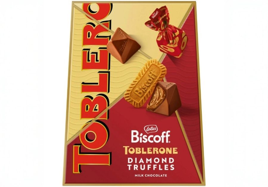 Toblerone Biscoff Diamond Truffles packaging