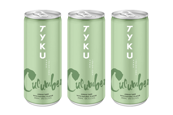 TYKU introduces cucumber infused sake in a can