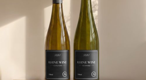 Vetropack Rhinewine bottle, the lightest wine bottle in Europe