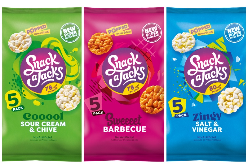 Walkers introduces paper multibag packaging for Snack A Jacks